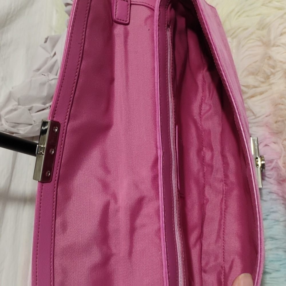 RARE! Auth Coach Y2K 90's Vintage Legacy 🩷 Pink Suede Small Satchel - Picture 11 of 16